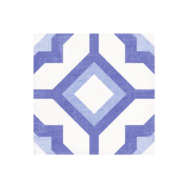 CUADRADO KALED AZUL 19,8x19,8cm