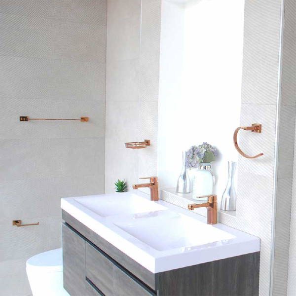 TOALLERO BARRA 52 CM RUBO COBRE LÁSCAR