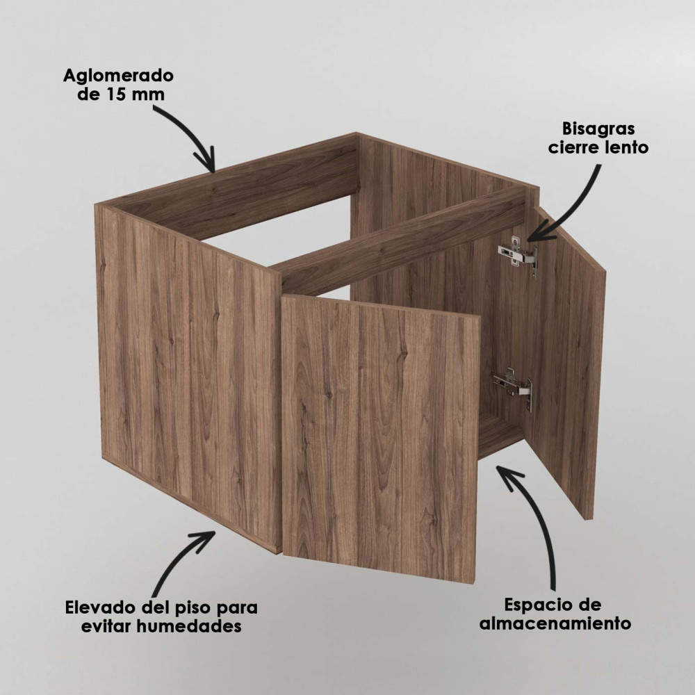 MUEBLE BASICO ELEVADO SIN MANILLAS 63X48cm