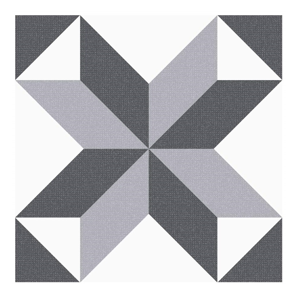 PISO PARED ARGENTA ROMBOS NEGRO 30.6x30.6cm