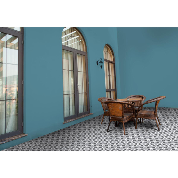 PISO PARED ARGENTA ELIPSE NEGRO 30.6x30.6cm