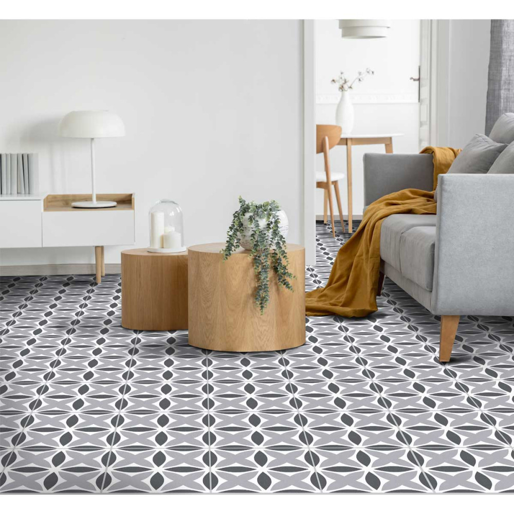 PISO PARED ARGENTA ELIPSE NEGRO 30.6x30.6cm