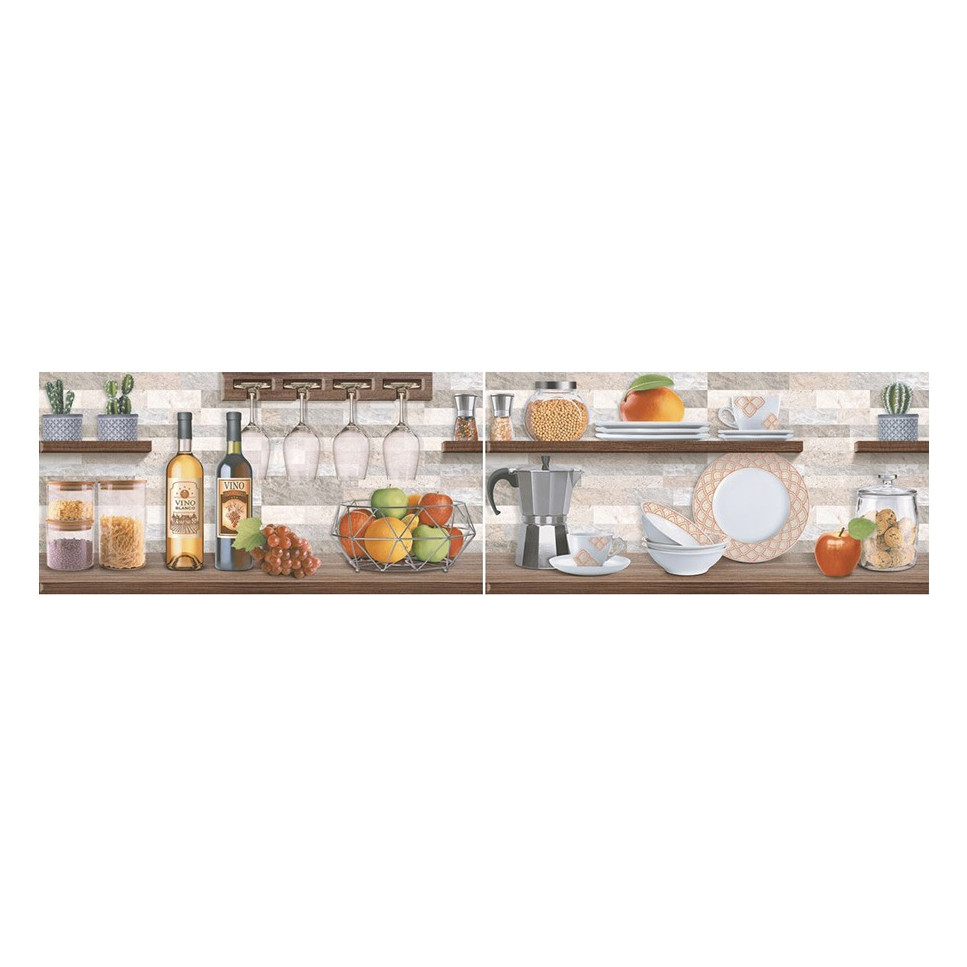 BASE DECORADA MURAL COLONNA MULTICOLOR 2 PIEZAS