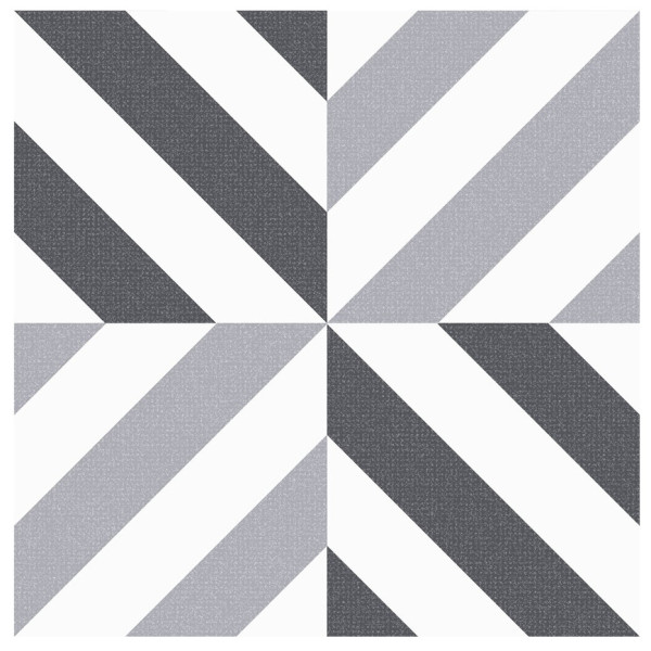 PISO PARED ARGENTA LINEAS NEGRO 30.6x30.6cm