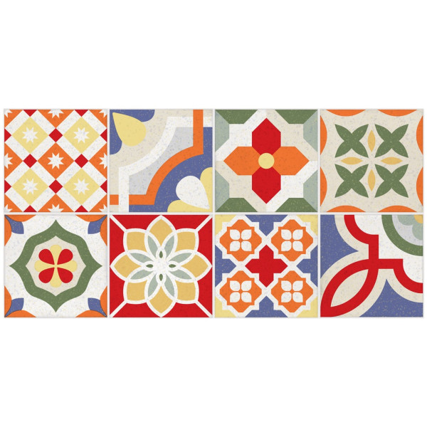 BASE DECORADA PISO PARED BARCELO MULTICOLOR