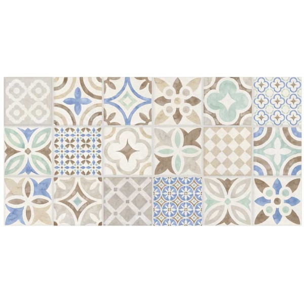 BASE DECORADA PISO PARED TEJADA MULTICOLOR