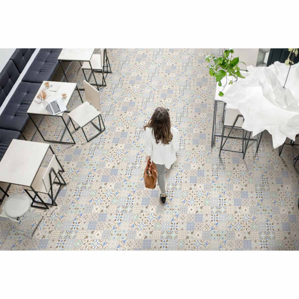 BASE DECORADA PISO PARED TEJADA MULTICOLOR